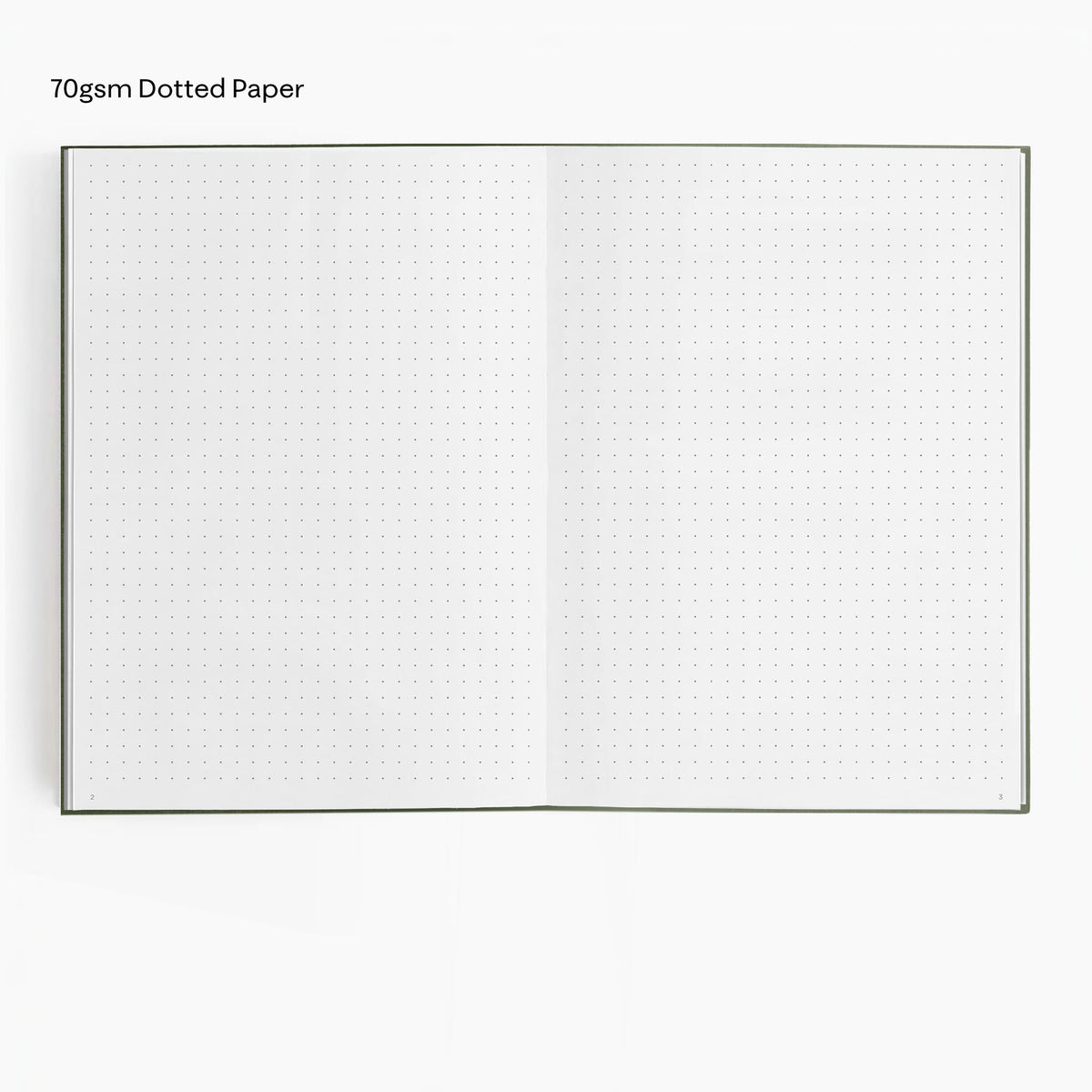 Dotted Notebook (No Foil, Paper Flex, 70gsm) in Moss #color_moss