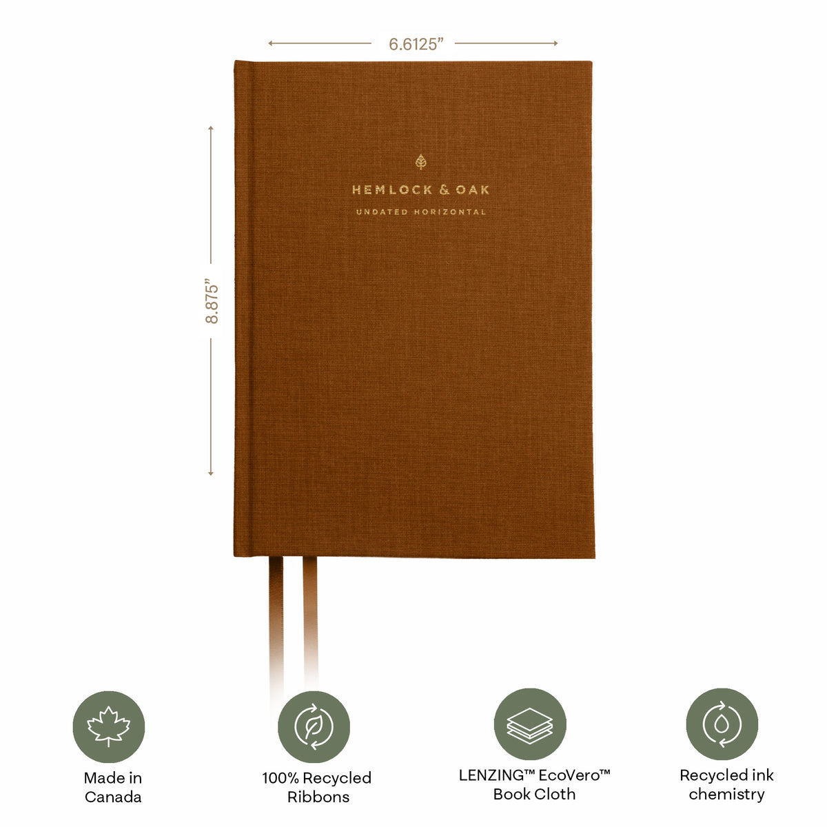 Hemlock & Oak undated planners in Autumnal #color_autumnal