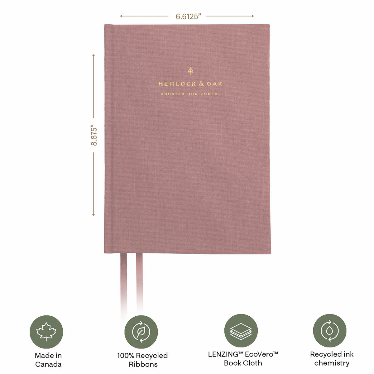Undated Horizontal Weekly Planner (12-Month, Hardcover, 120gsm) in Blossomfield #color_blossomfield