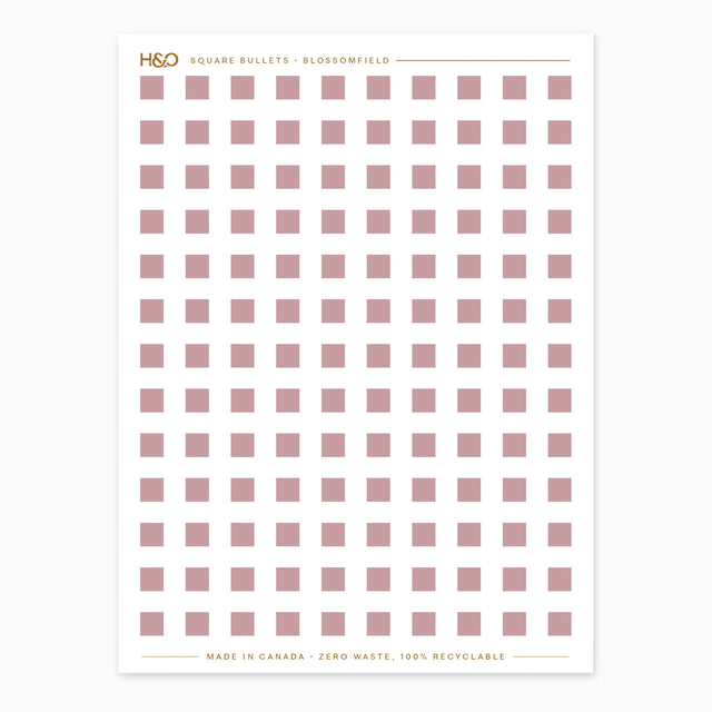 Square Bullets Stickers