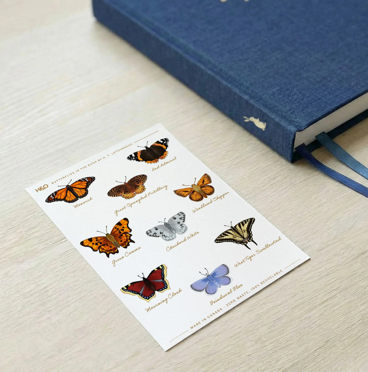 Butterflies in the Bush Stickers - detail view
