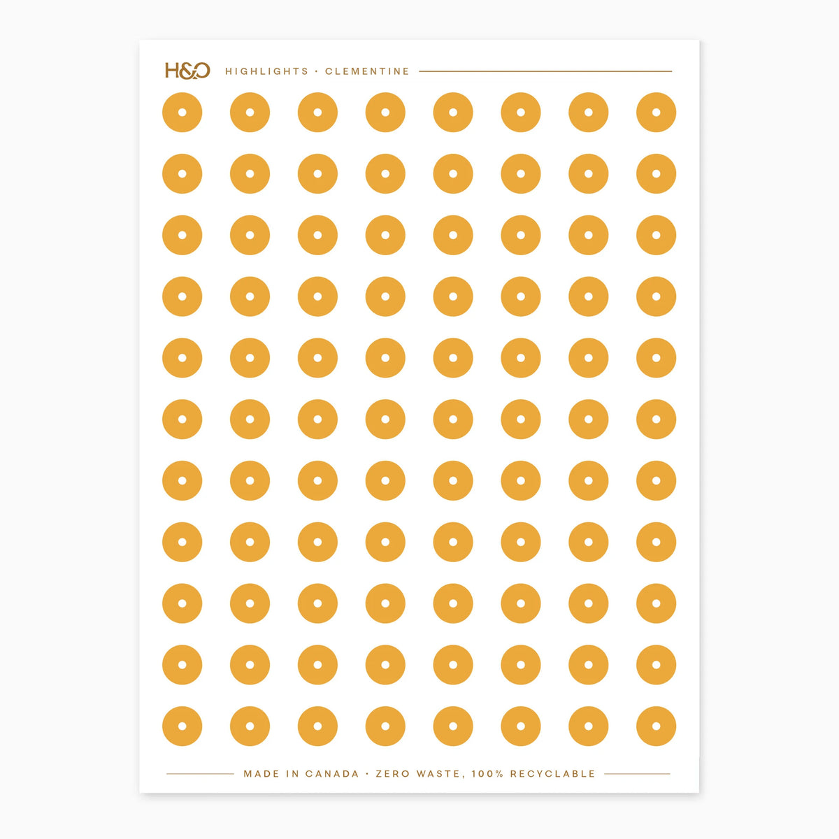 Highlights Stickers in Clementine #color_clementine