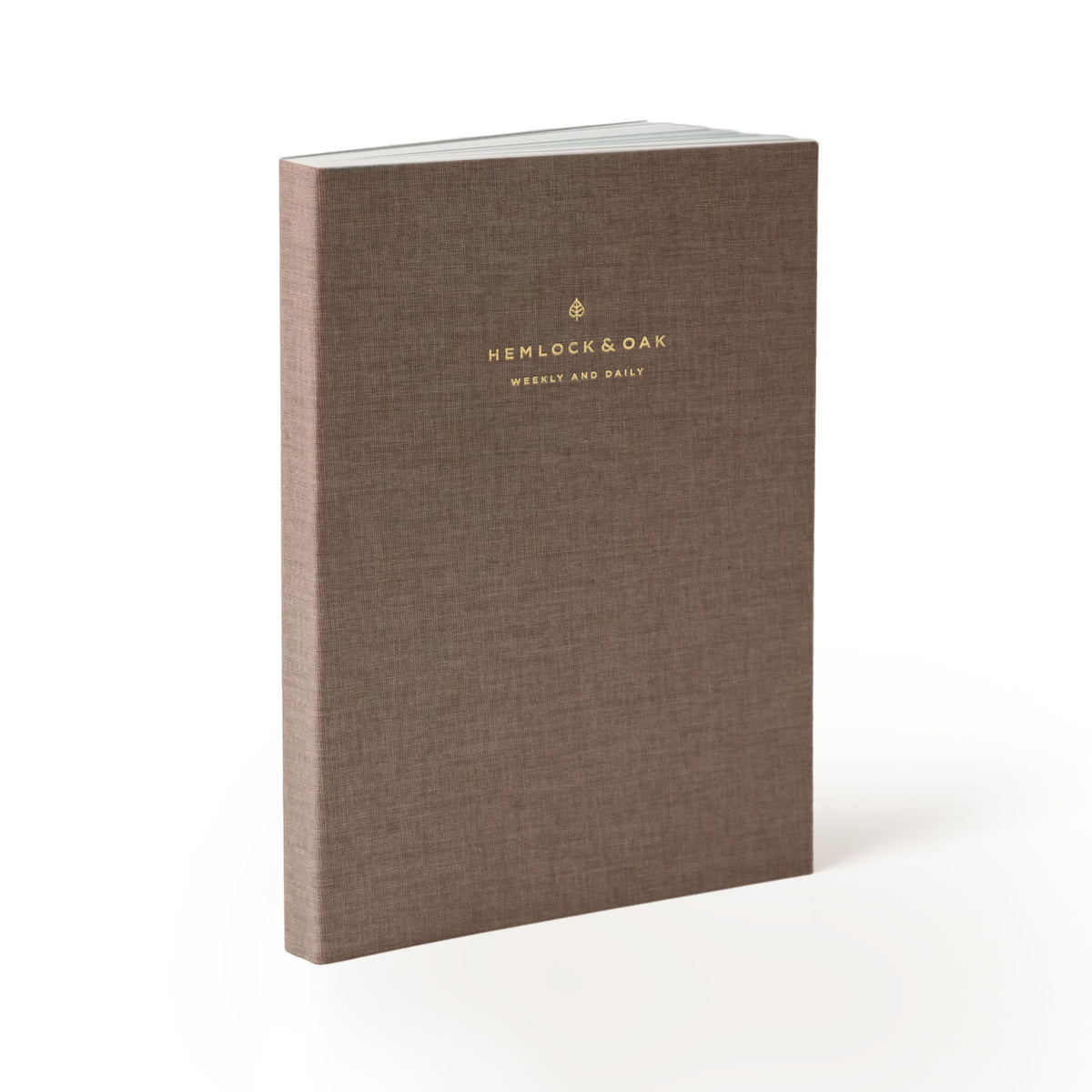 Undated Weekly & Daily Planner (12-Month, Cloth Flex, 70gsm) in Fawn #color_fawn