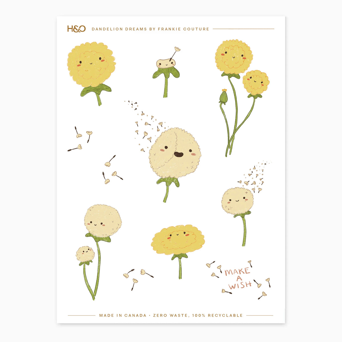 Dandelion Dreams Stickers - Planner Stickers