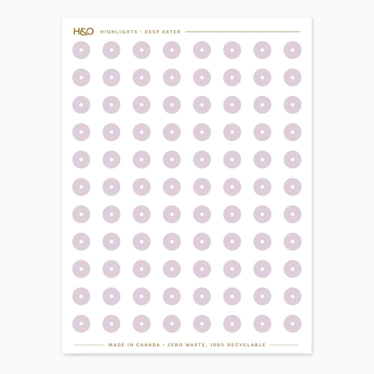 Highlights Stickers in Deep Aster #color_deep aster