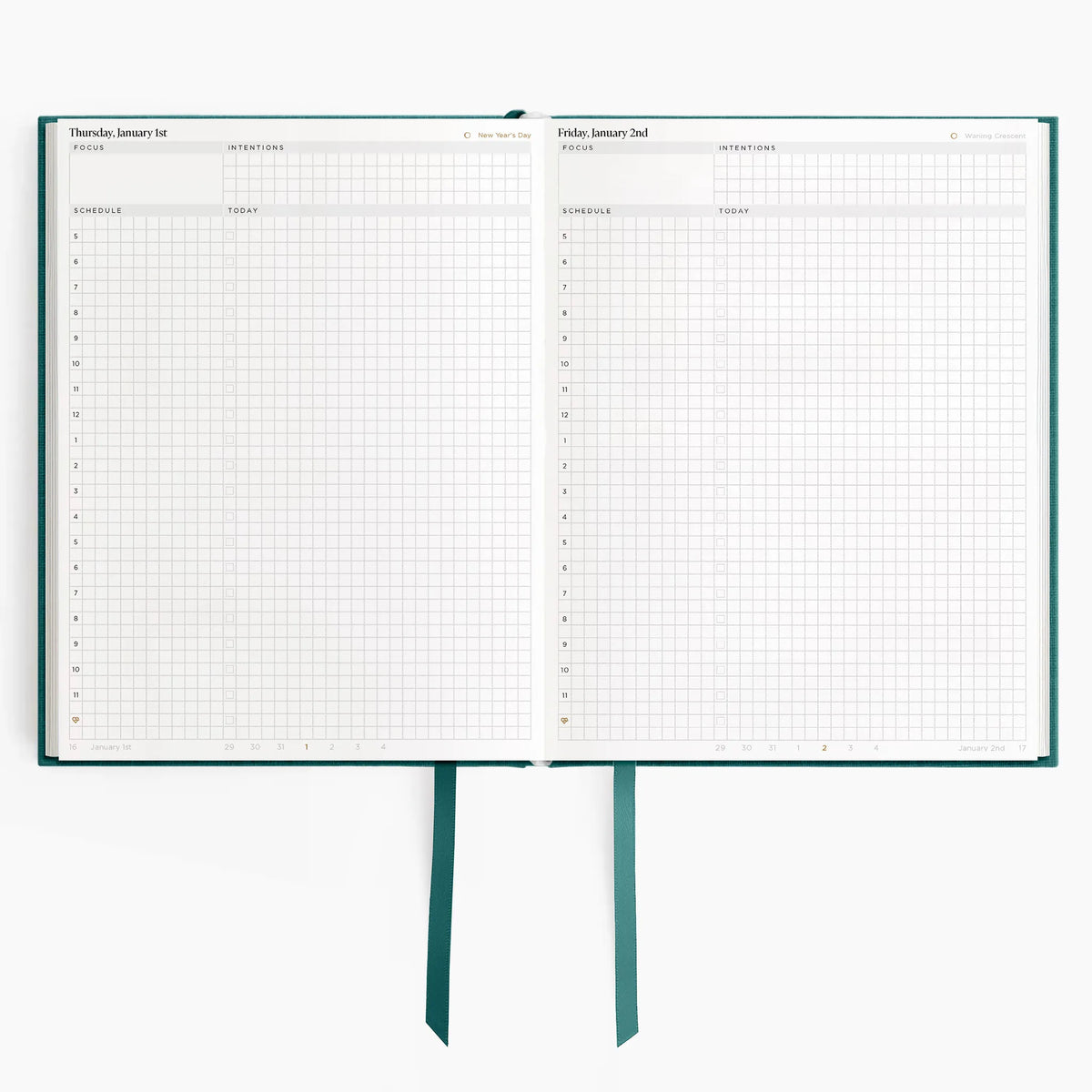 Hemlock & Oak dated planners in Enchanted Forest #color_enchanted forest