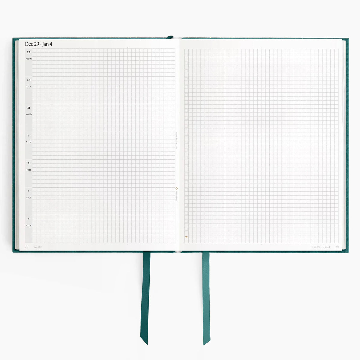 2026 Horizontal Planner (Hardcover) in Enchanted Forest #color_enchanted forest