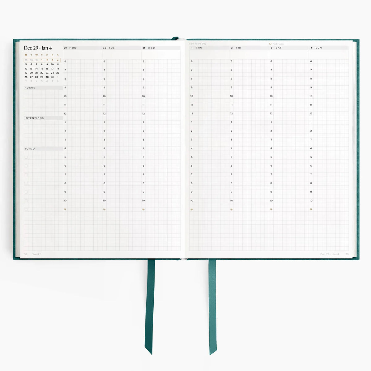 2026 Weekly Planner (Hardcover) in Enchanted Forest #color_enchanted forest