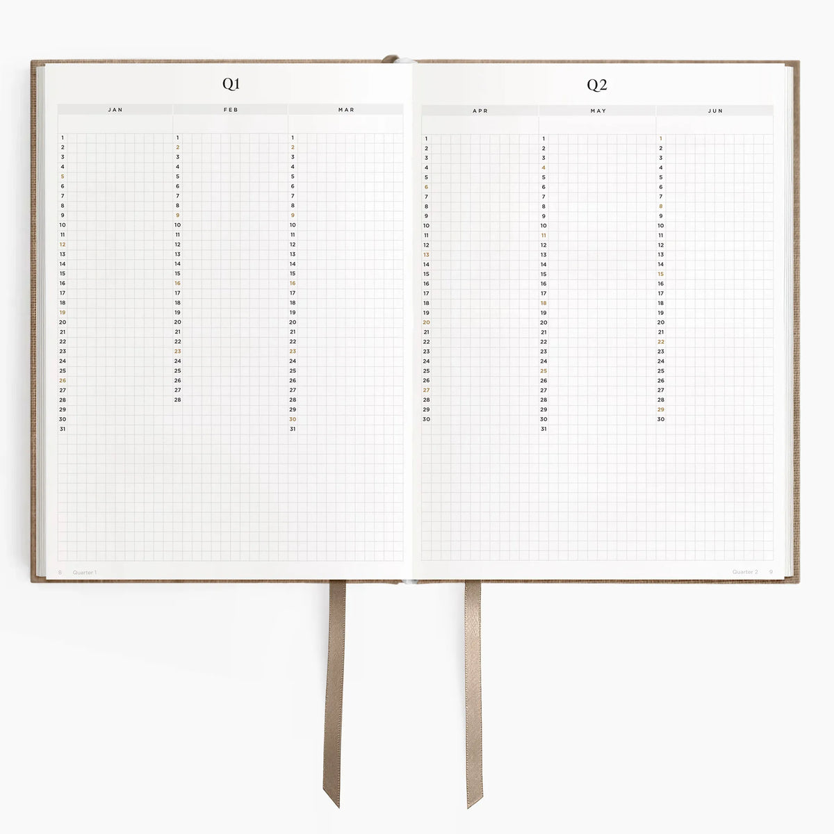 Hemlock & Oak dated planners in Fawn #color_fawn