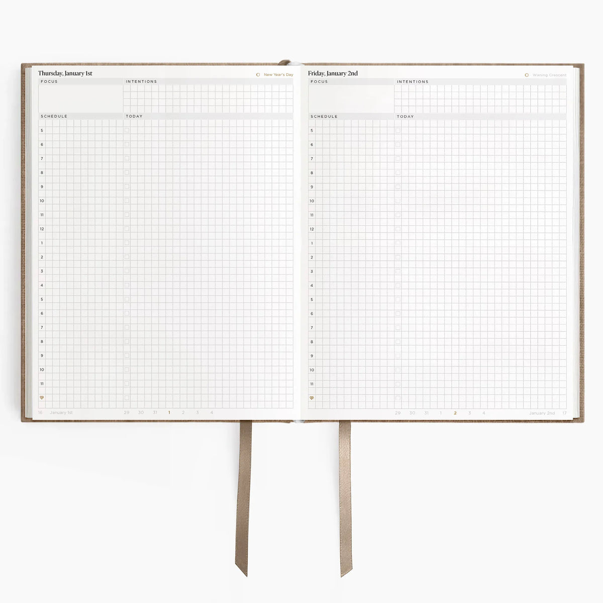 Hemlock & Oak dated planners in Fawn #color_fawn