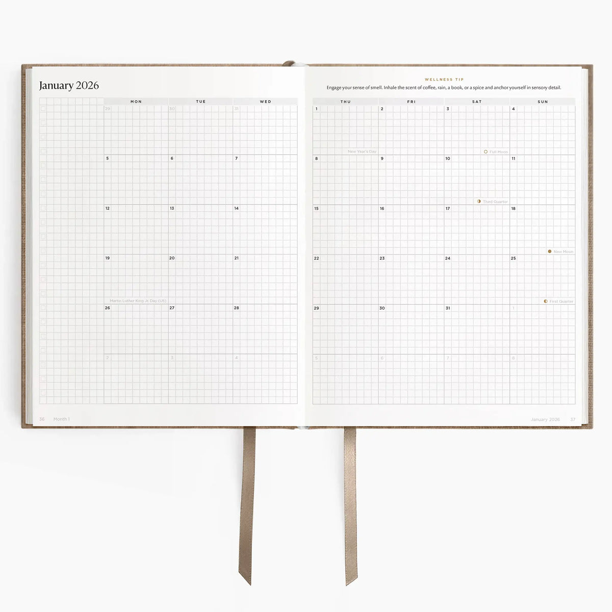 2026 Weekly Planner (Hardcover) in Fawn #color_fawn