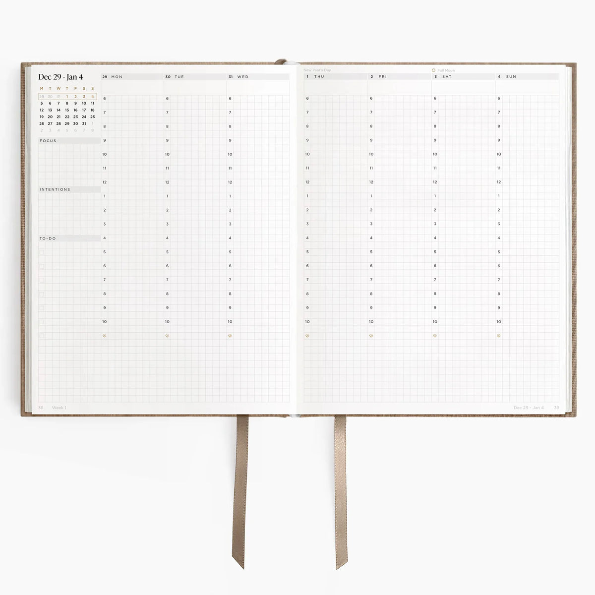 2026 Weekly Planner (Hardcover) in Fawn #color_fawn