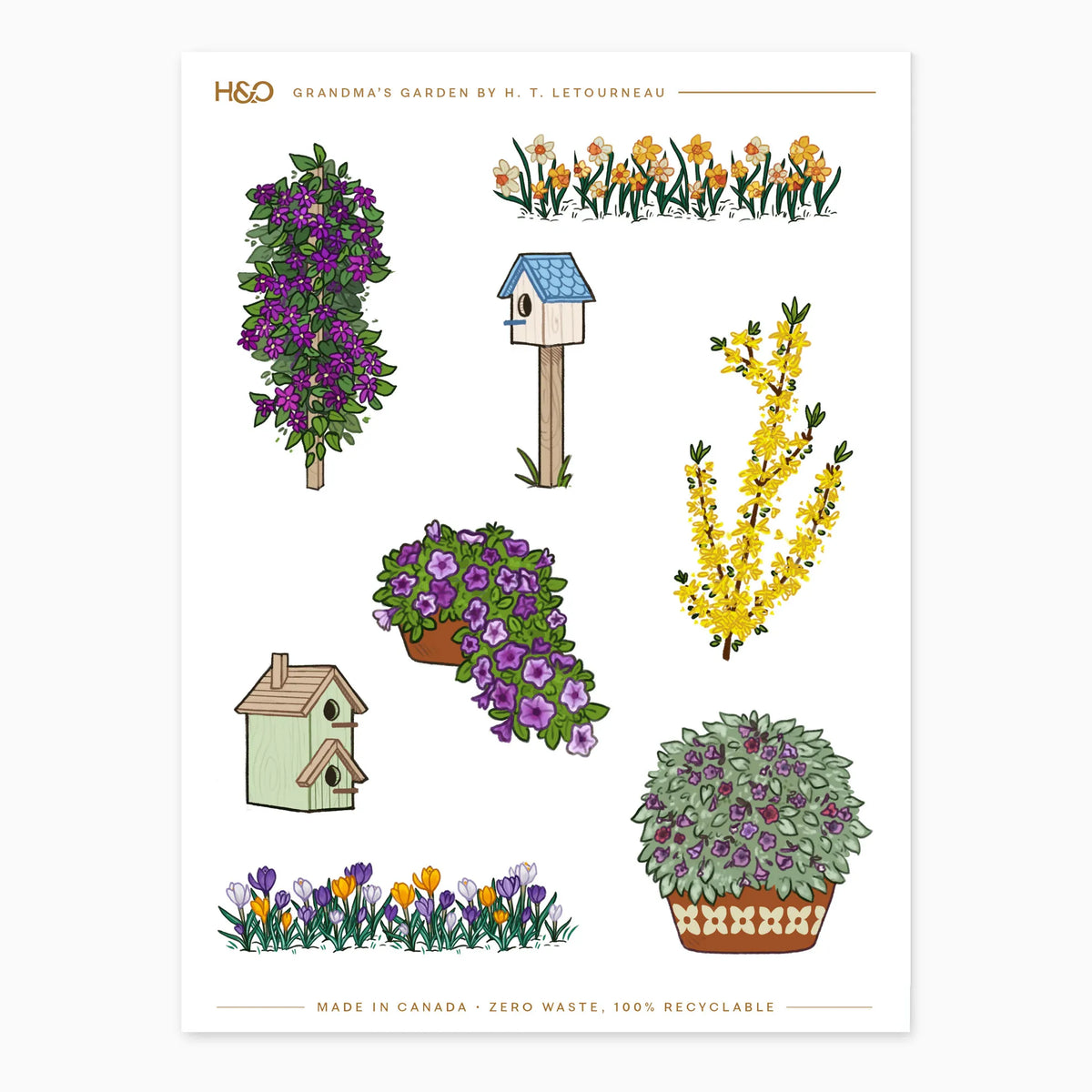 Grandma's Garden Stickers - Planner Stickers