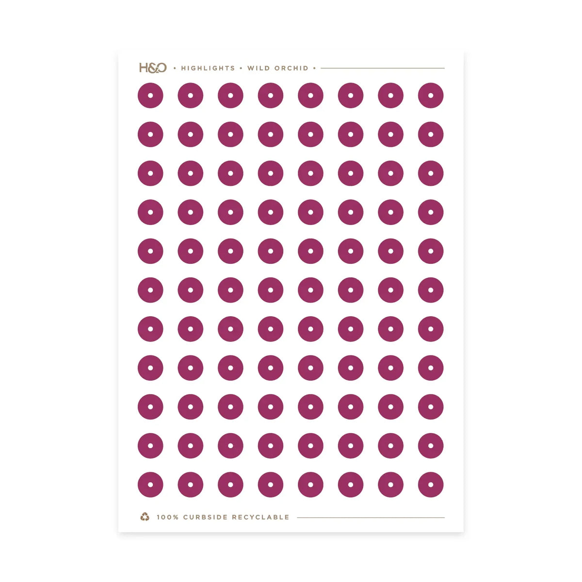 Highlights Stickers in Wild Orchid #color_wild orchid