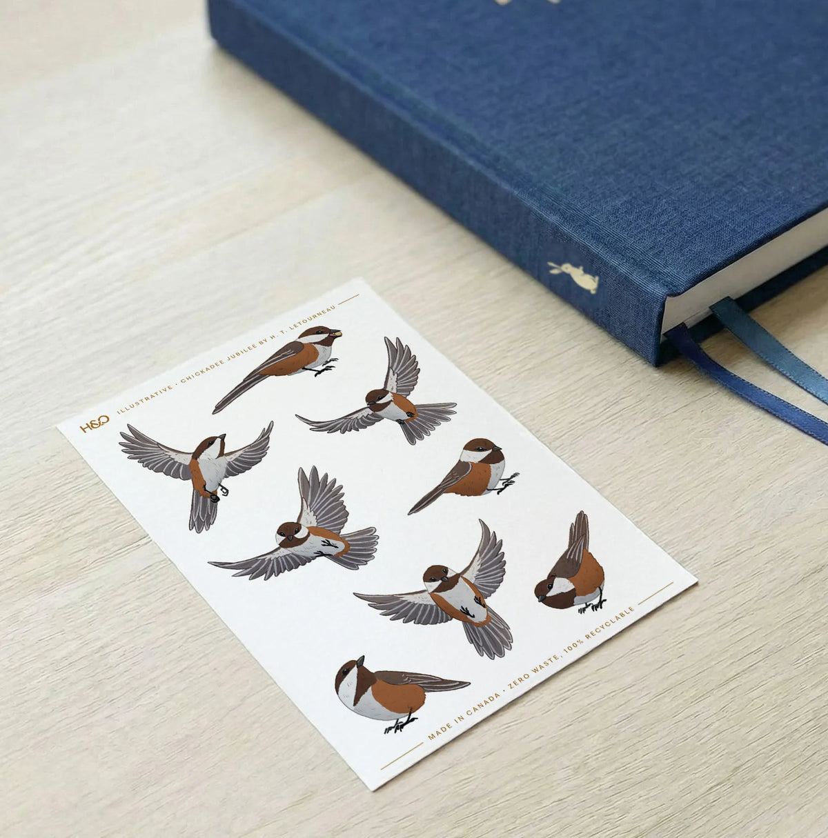 Chickadee Jubilee Stickers in Black-Capped #color_black-capped