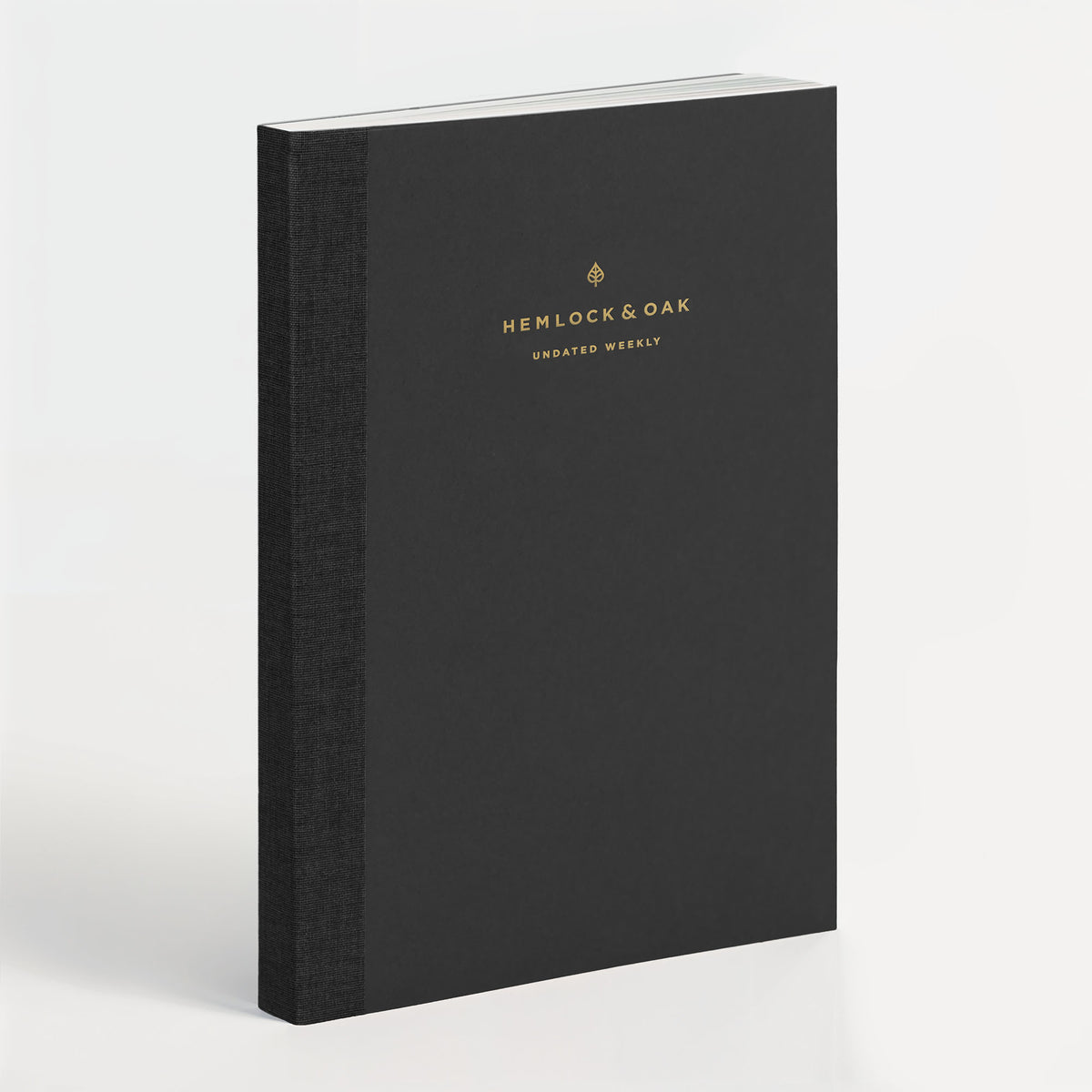 Undated Vertical Weekly Planner (12-Month, Paper Flex, 120gsm) in Charbon #color_charbon