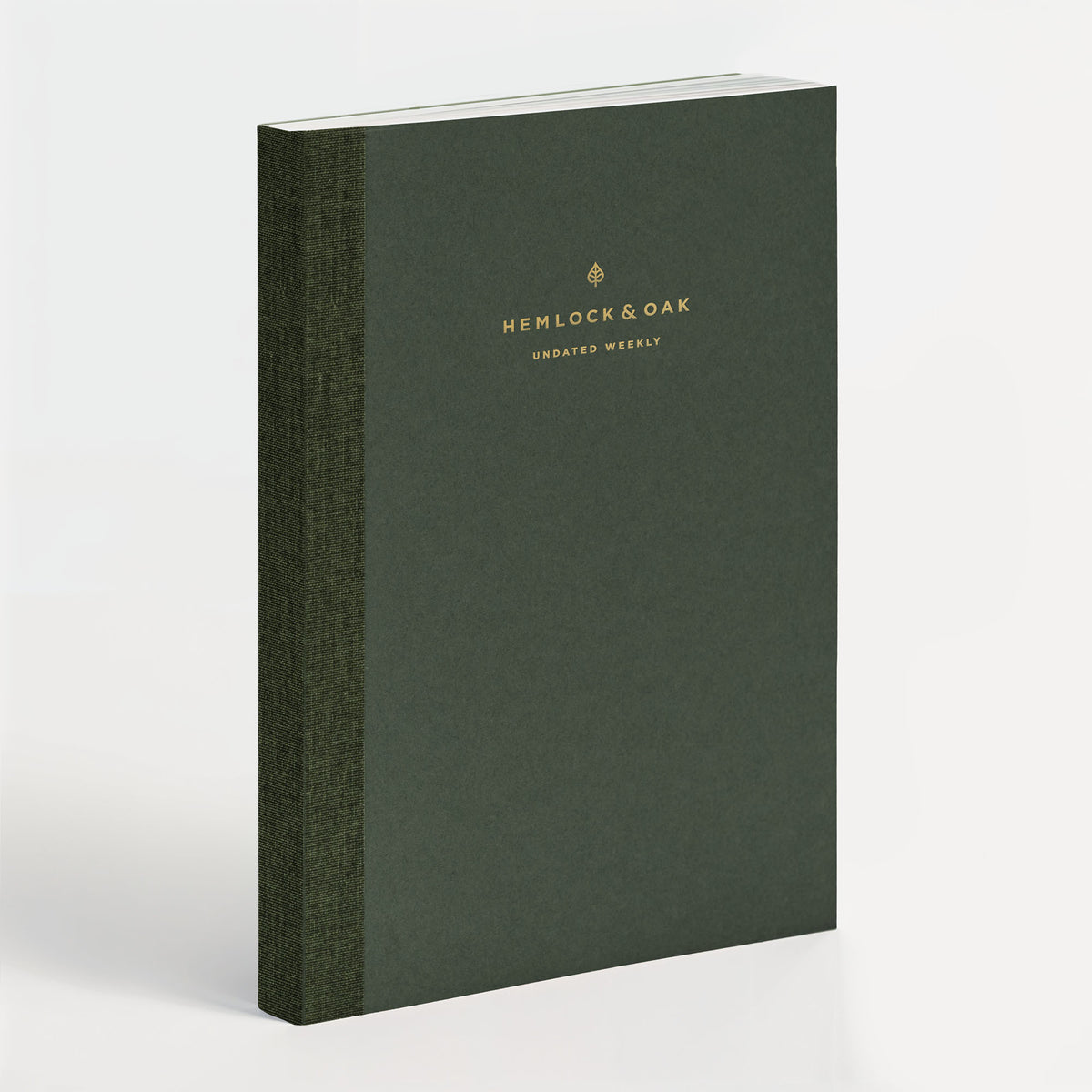 Undated Vertical Weekly Planner (12-Month, Paper Flex, 120gsm) in Moss #color_moss