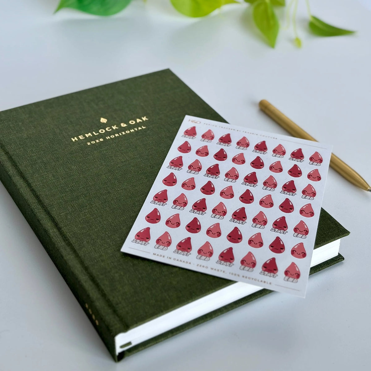 Period Tracker Stickers - detail view
