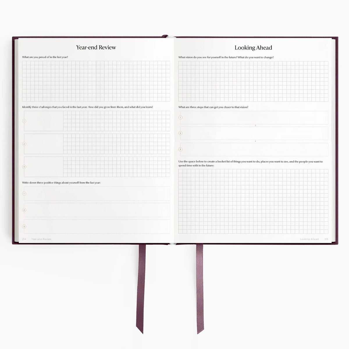 Hemlock & Oak dated planners in Plum #color_plum