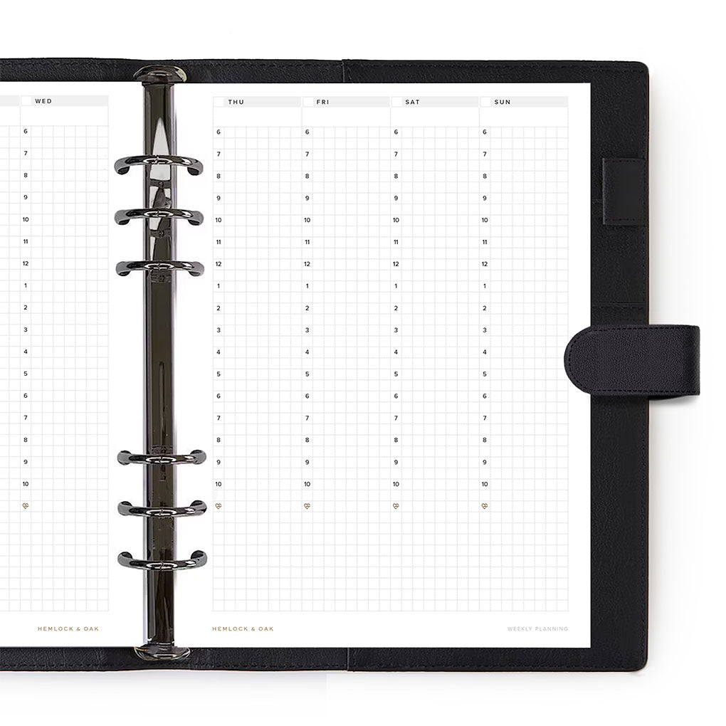 Undated Weekly Inserts in Ringbound - A5 - detail view #color_ Ringbound - A5