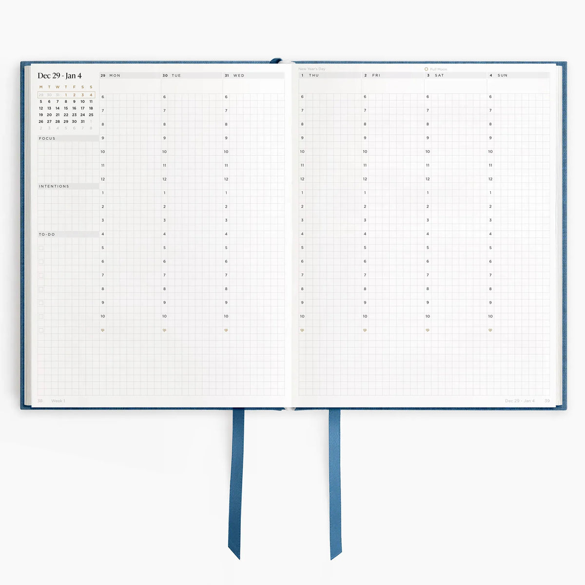 2026 Weekly Planner (Hardcover) in Riviere #color_riviere