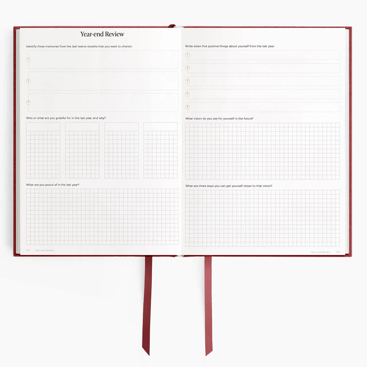 Hemlock & Oak dated planners in Scarlet Oak #color_scarlet oak