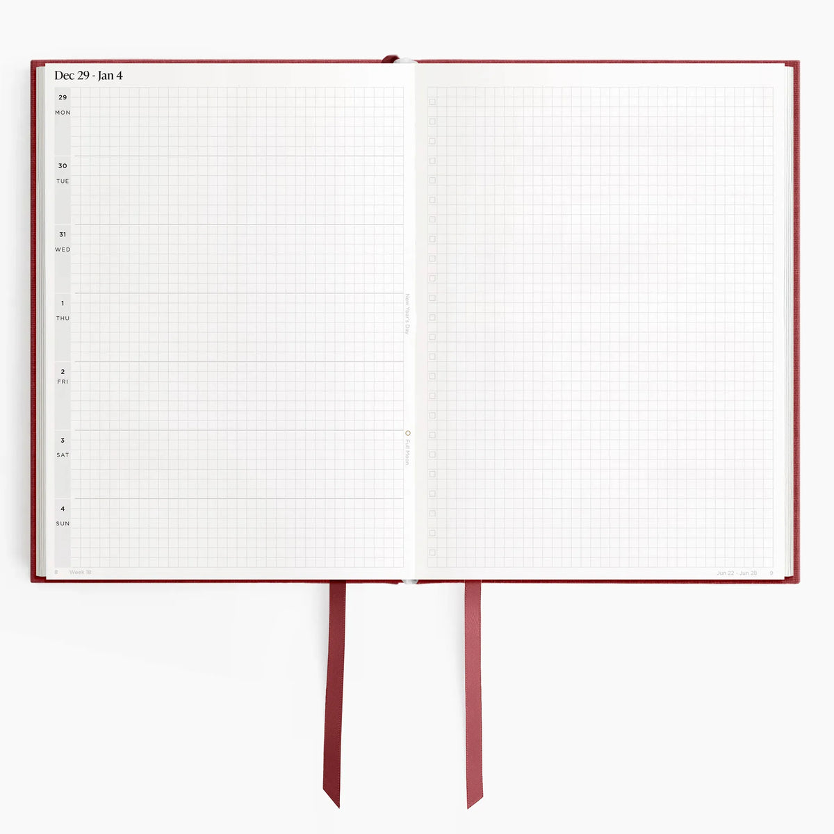 Hemlock & Oak dated planners in Scarlet Oak #color_scarlet oak