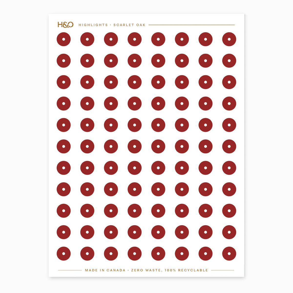 Highlights Stickers in Scarlet Oak #color_scarlet oak