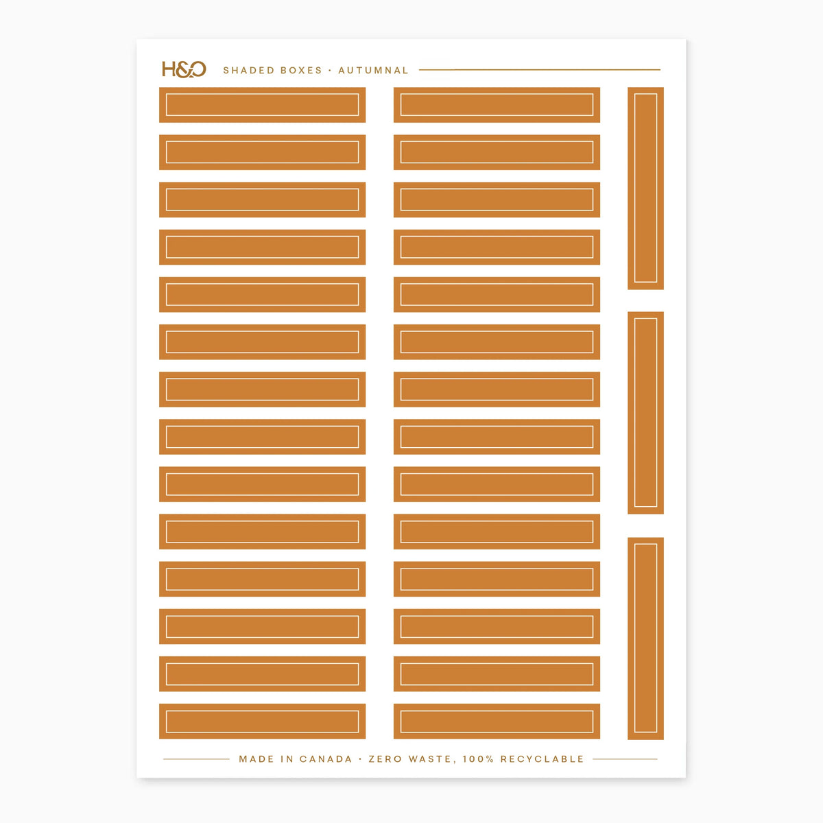 Shaded Box Stickers in Autumnal #color_autumnal