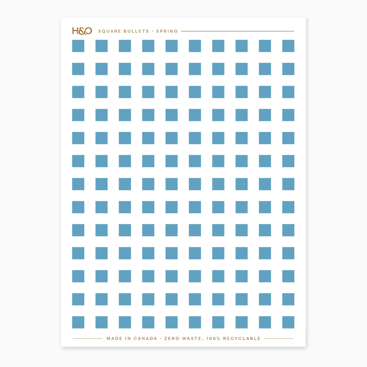 Square Bullets Stickers in Spring #color_spring