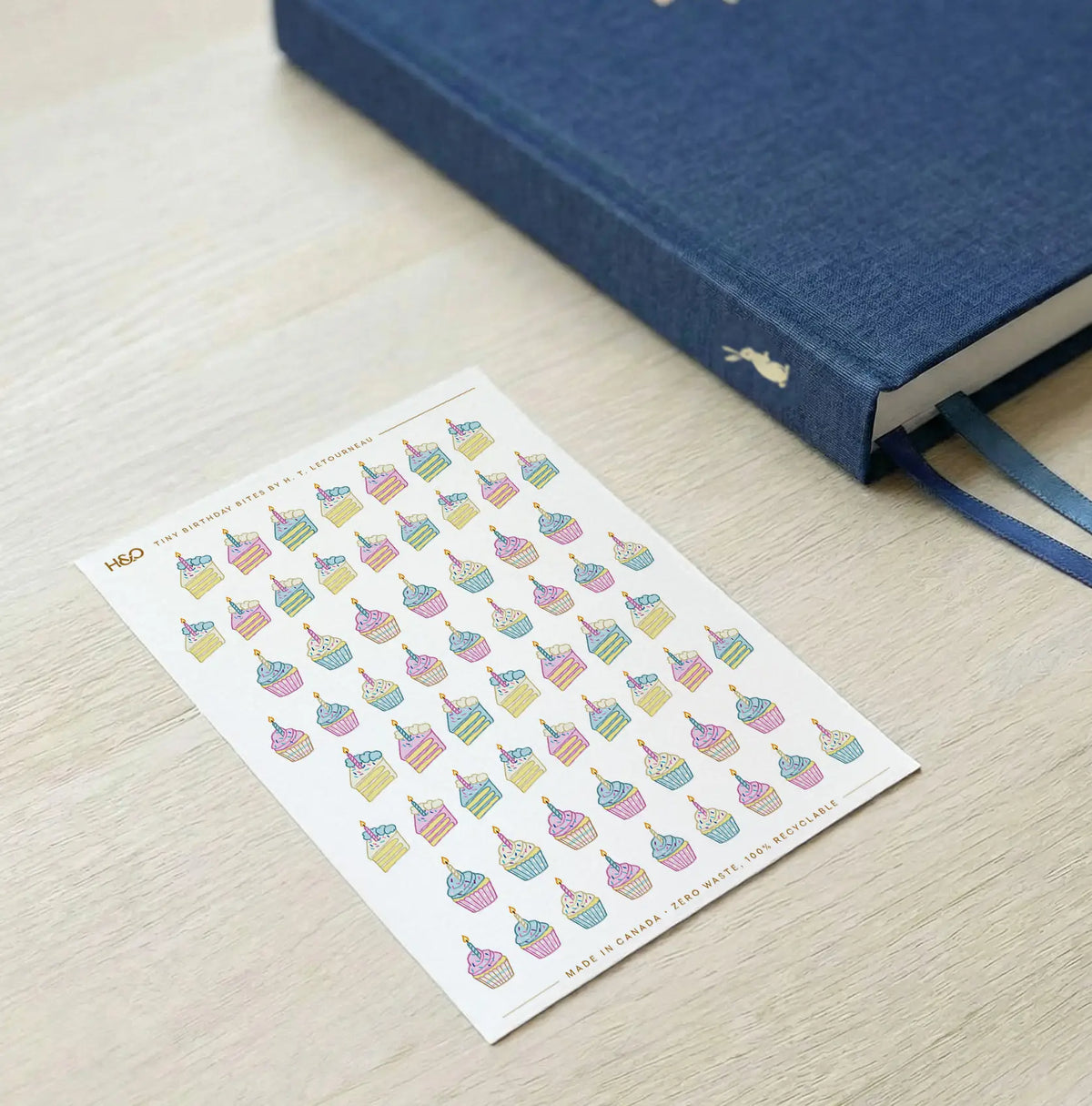 Tiny Birthday Bites Stickers - detail view