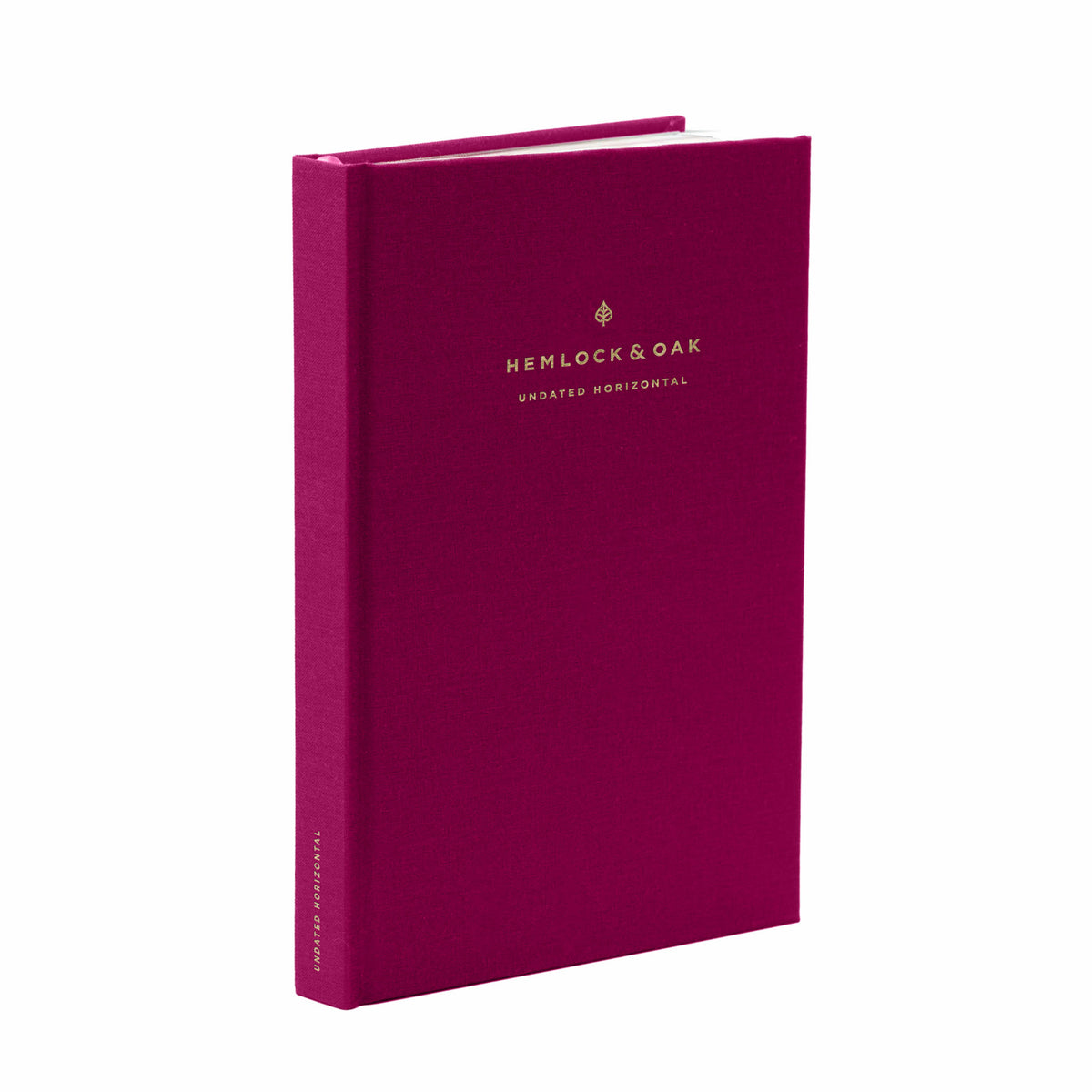 Undated Horizontal Weekly Planner (12-Month, Hardcover, 120gsm) in Snapdragon #color_snapdragon