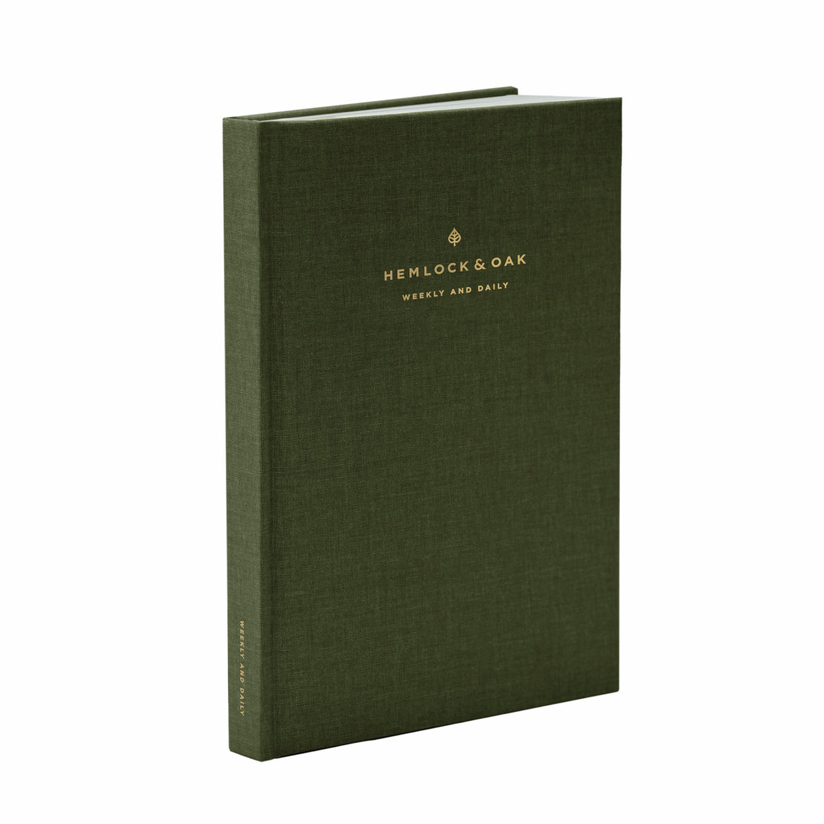 Undated Weekly & Daily Planner (12-Month, Hardcover, 70gsm) in Moss #color_moss