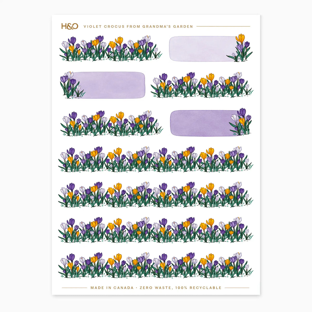 From Grandma's Garden Stickers in Violet Crocus #color_violet crocus