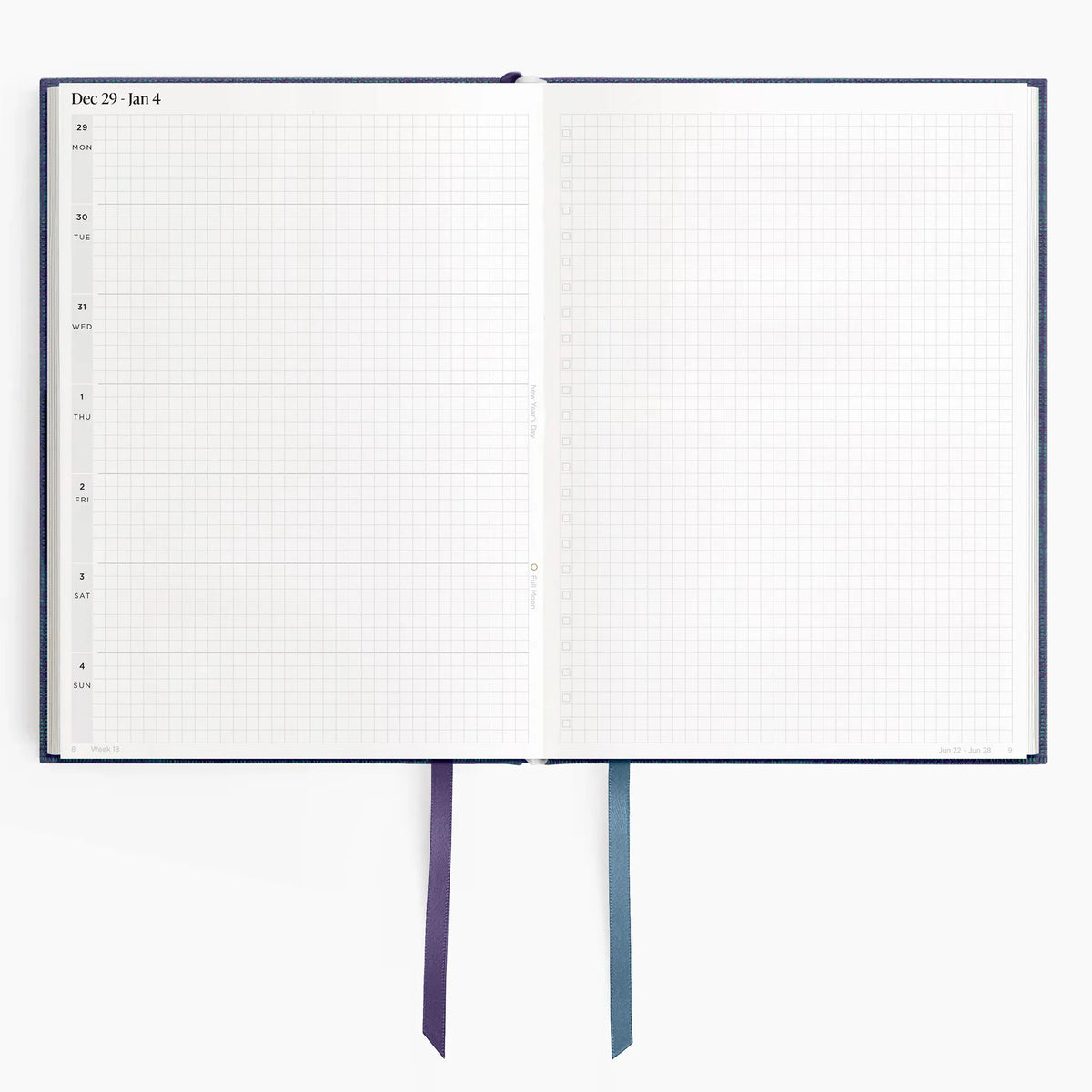 Hemlock & Oak dated planners in Wild Indigo #color_wild indigo