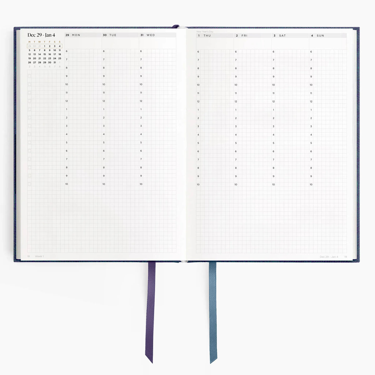 Hemlock & Oak dated planners in Wild Indigo #color_wild indigo