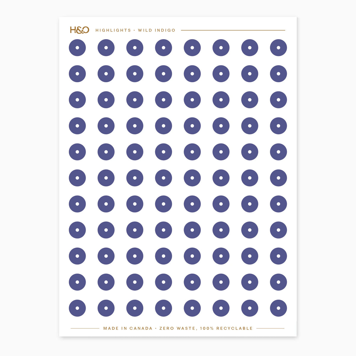 Highlights Stickers in Wild Indigo #color_wild indigo