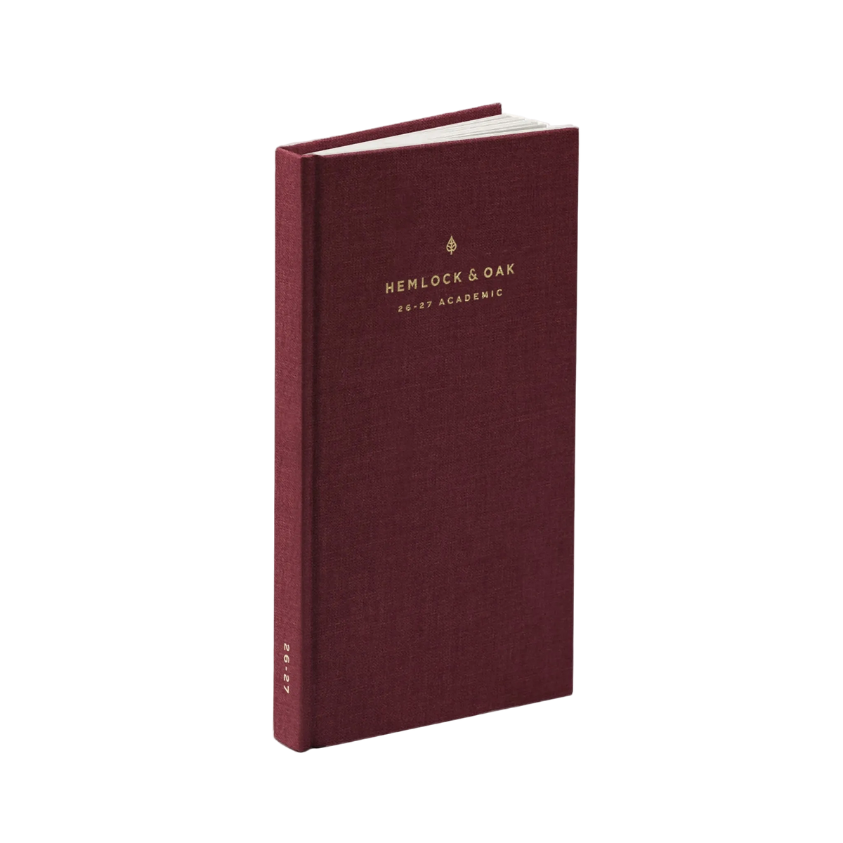 26-27 Academic Planner (Hardcover, Compact, Archivist 70gsm) in Scarlet Oak #color_scarlet oak