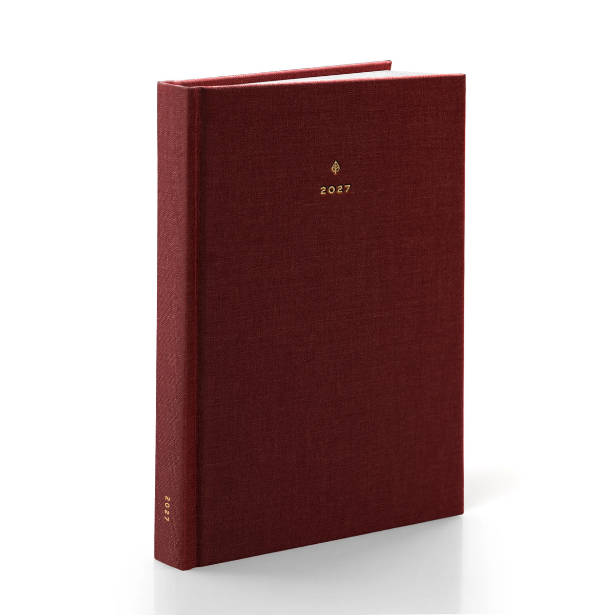 2027 B6 Weekly Minimalist Planner (Hardcover, Heritage 120gsm) in Scarlet Oak - detail view #color_Scarlet Oak