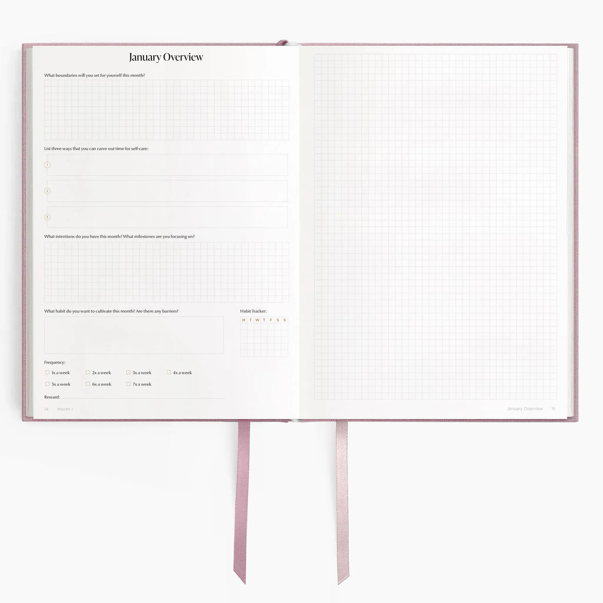 2026 B5 Minimalist Planner (Hardcover) in Blossomfield #color_blossomfield