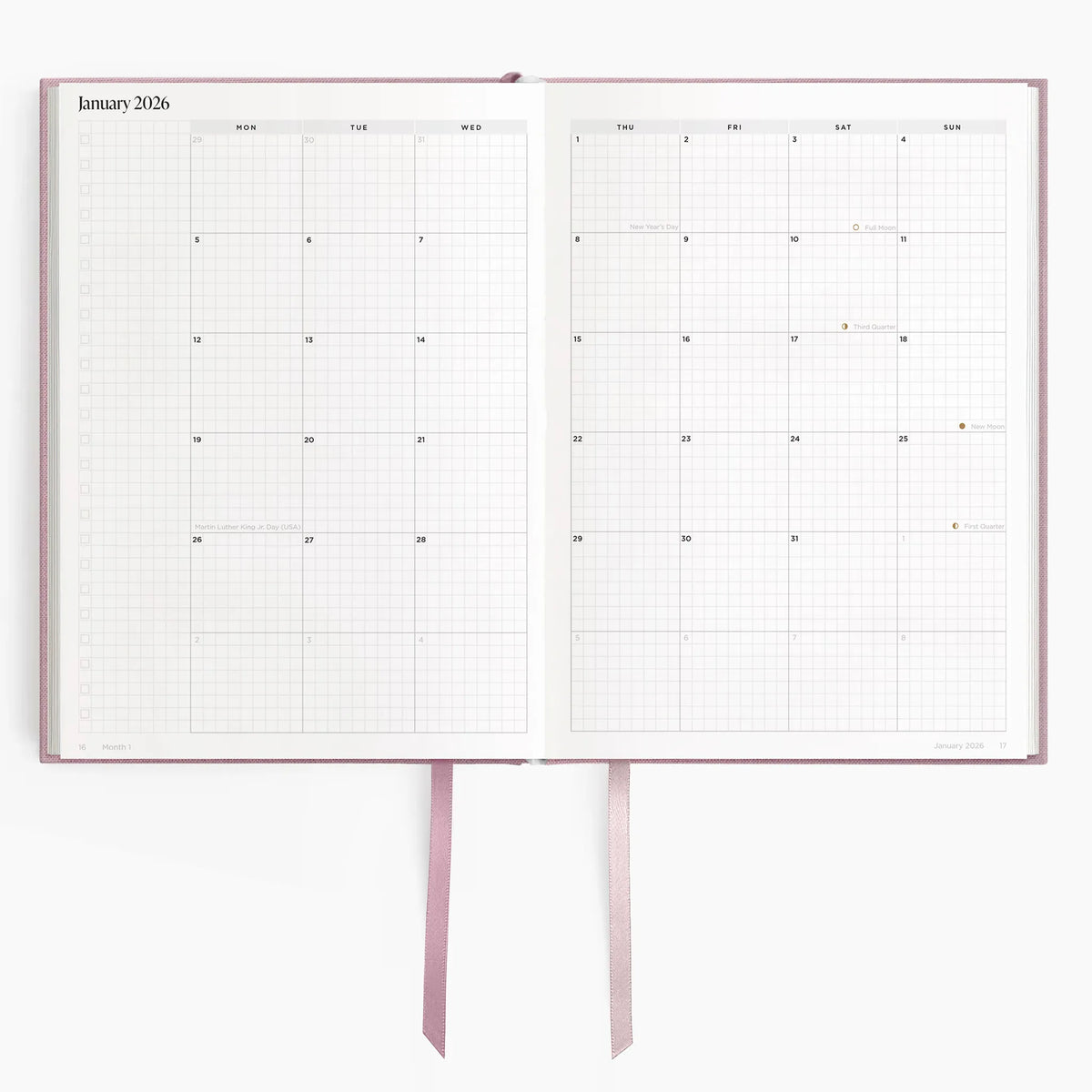 2026 B5 Minimalist Planner (Hardcover) in Blossomfield #color_blossomfield