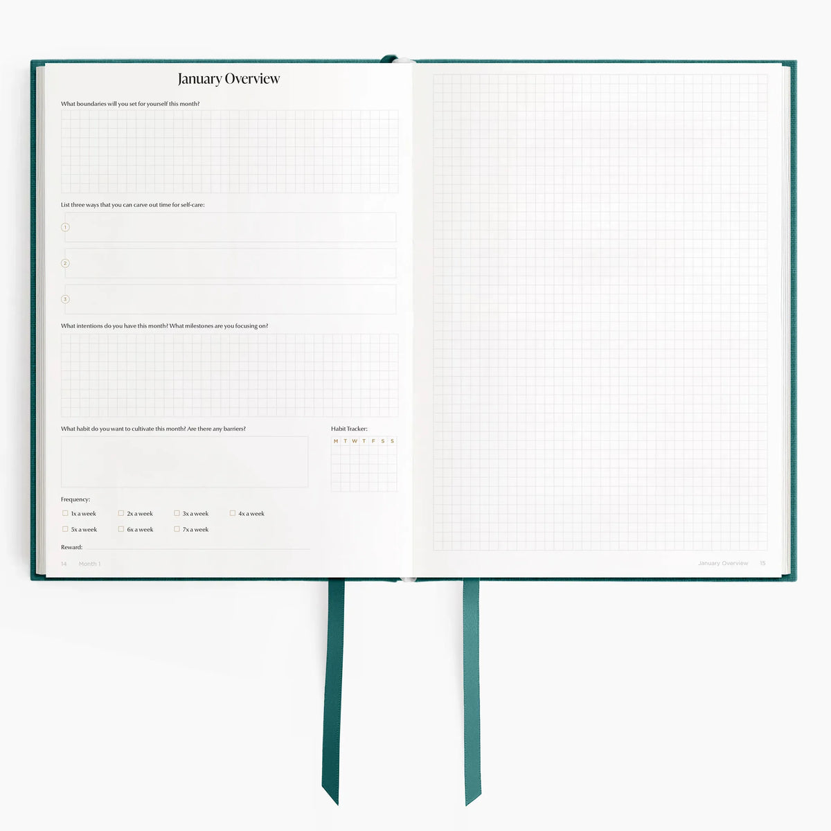 2026 B5 Minimalist Planner (Hardcover) in Enchanted Forest #color_enchanted forest