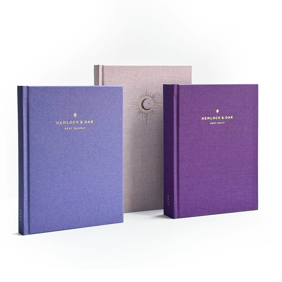 2027 Violet Hour Planner Bundle with Lunar Graph Notebook, B5 #foil type_lunar