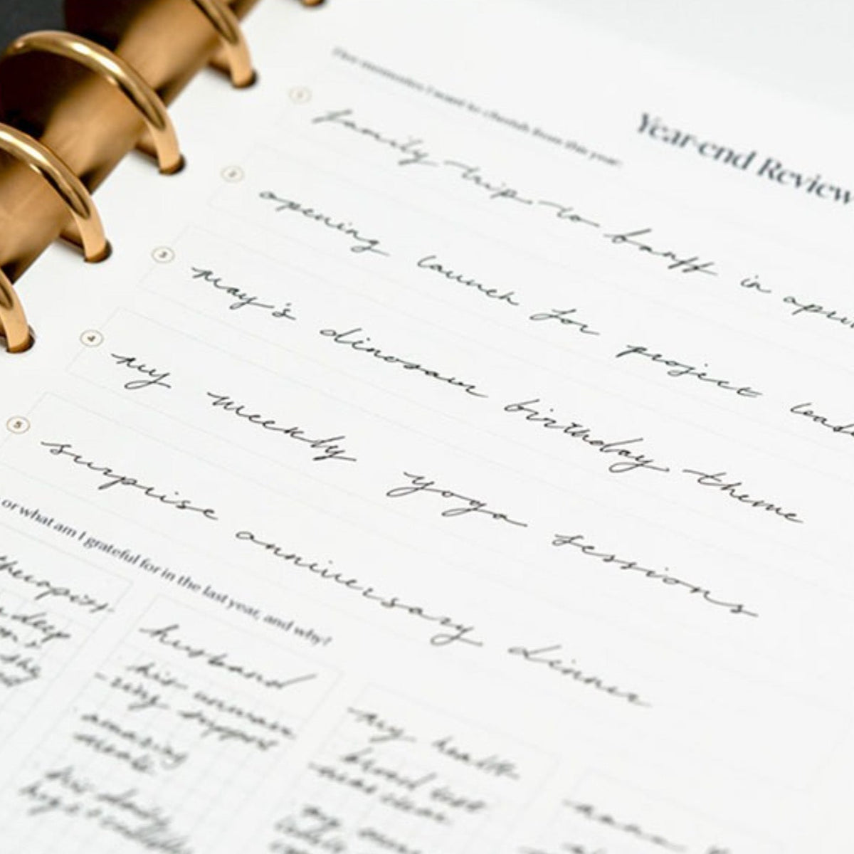 Printable Year-end Review Download - year-end review spread