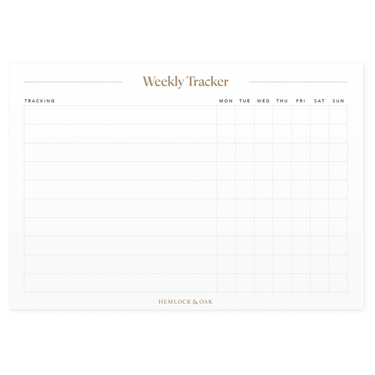 Weekly Habit Tracker Notepad - Made in Canada #color_